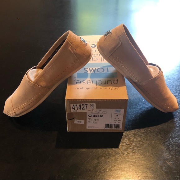 TOMS Suede Classic Taupe Sitka - Picture 3 of 4